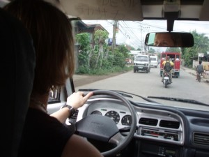 Driving the car